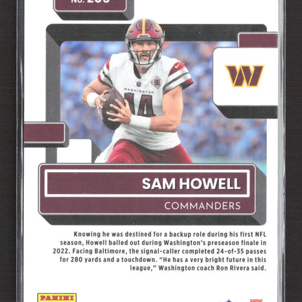 2023 Panini Donruss Optic Sam Howell #205