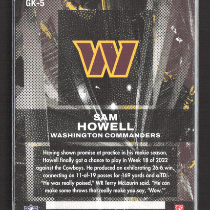 2023 Panini Chronicles Gridiron Kings Sam Howell #GK-5 RC