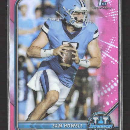 2022 Bowman University Sam Howell #81 Pink