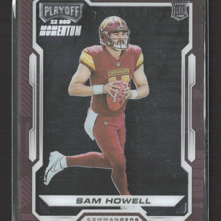 2023 Panini Chronicles Playoff Momentum Rookies Sam Howell #PMR-5 RC