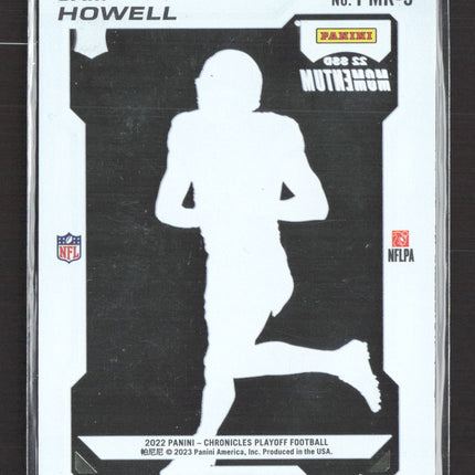 2023 Panini Chronicles Playoff Momentum Rookies Sam Howell #PMR-5 RC