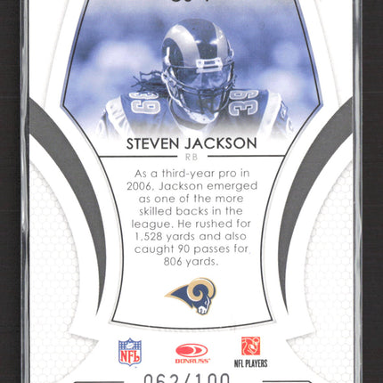 2007 Leaf Certified Materials Certified Skills Steven Jackson #CS-7 062/100