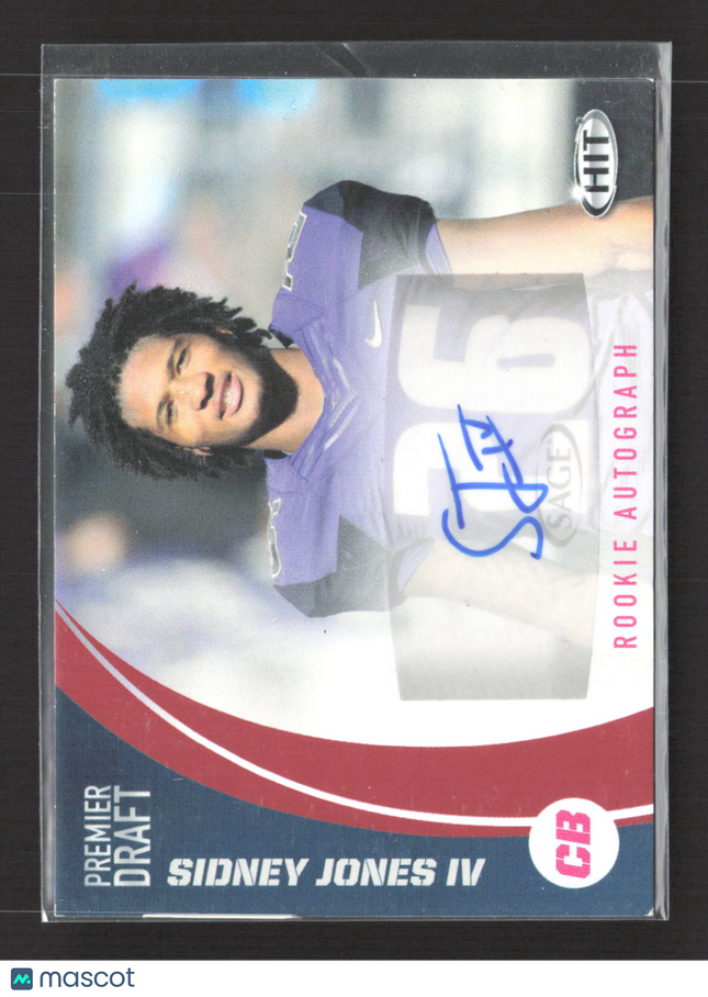 2017 SAGE HIT Premier Draft Sidney Jones IV #A21 Auto