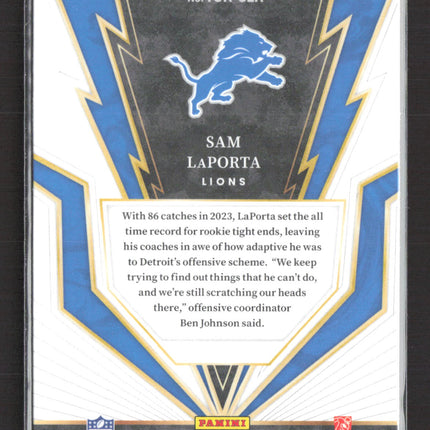 2024 Panini Select Turbo Charged Sam LaPorta #TUR-SLA RC