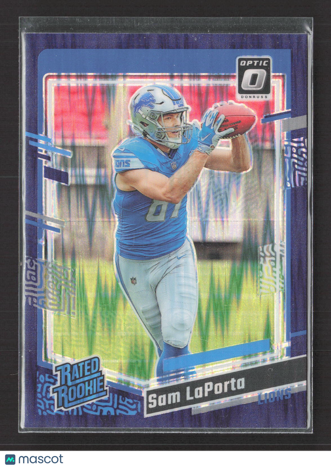 2023 Panini Donruss Optic Sam LaPorta #237 Purple Shock
