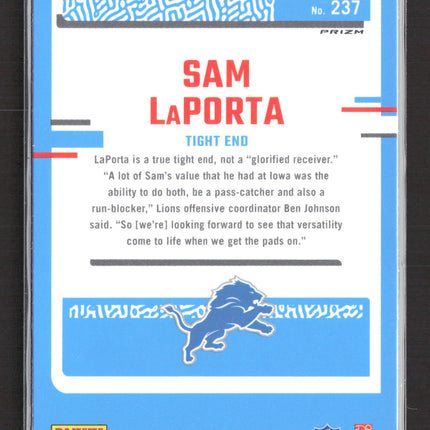 2023 Panini Donruss Optic Sam LaPorta #237 Purple Shock