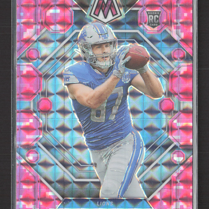2023 Panini Mosaic Sam LaPorta #360 Pink Camo Prizm RC