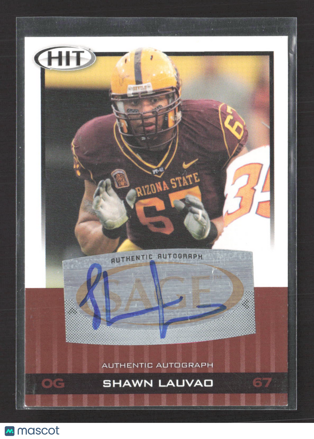 2010 SAGE HIT Shawn Lauvao #A36 Auto