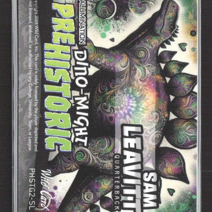 2024 Wild Card Alumination Dino-Might Prehistoric Sam Leavitt Holo 12/15