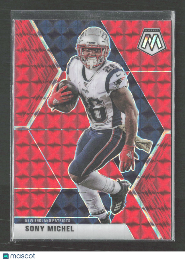 2020 Panini Mosaic Prizm Sony Michel #137 Red