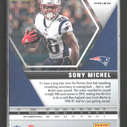2020 Panini Mosaic Prizm Sony Michel #137 Red