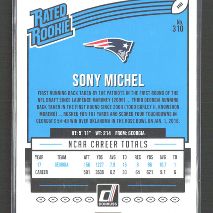 2018 Panini Donruss Sony Michel #310