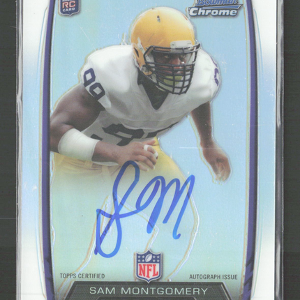 2013 Bowman Chrome Sam Montgomery #RCRA-SM Refractor RC Auto