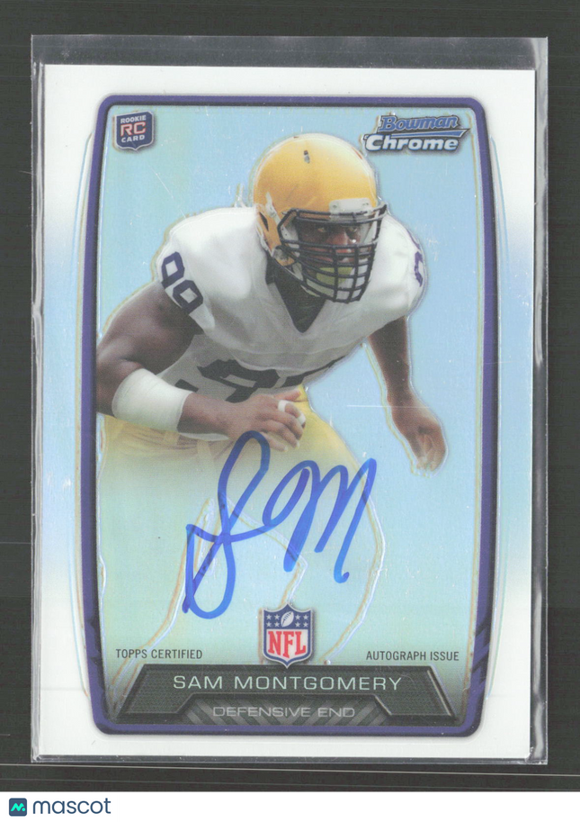 2013 Bowman Chrome Sam Montgomery #RCRA-SM Refractor RC Auto