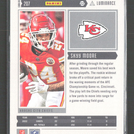 2023 Panini Chronicles Luminance Skyy Moore #207 RC