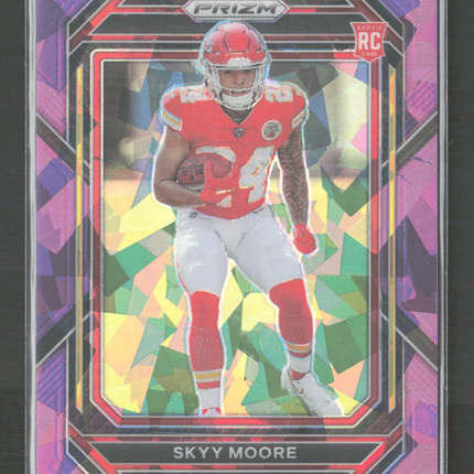 2023 Panini Prizm Football Skyy Moore #331 Pink Ice RC 165/225