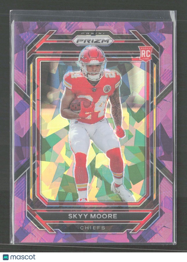 2023 Panini Prizm Football Skyy Moore #331 Pink Ice RC 165/225