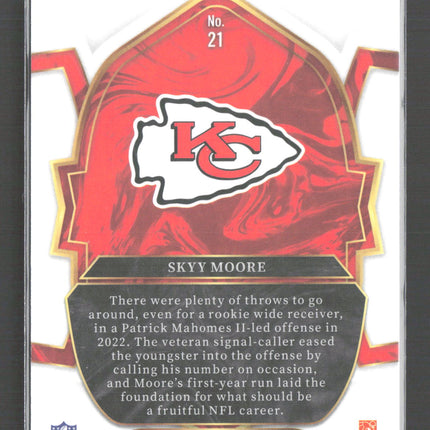2023 Panini Select Football Concourse Skyy Moore #21 RC