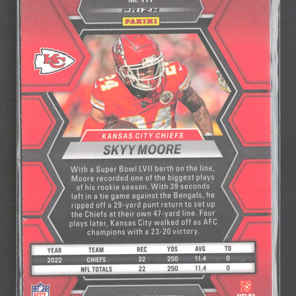 2023 Panini Mosaic Prizm Skyy Moore #111 Blue Reactive