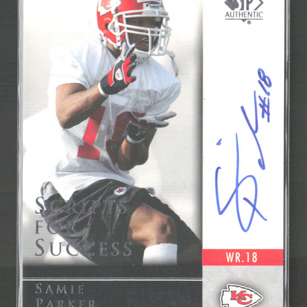 2004 Upper Deck SP Authentic Scripts for Success Samie Parker #SS-SP Auto