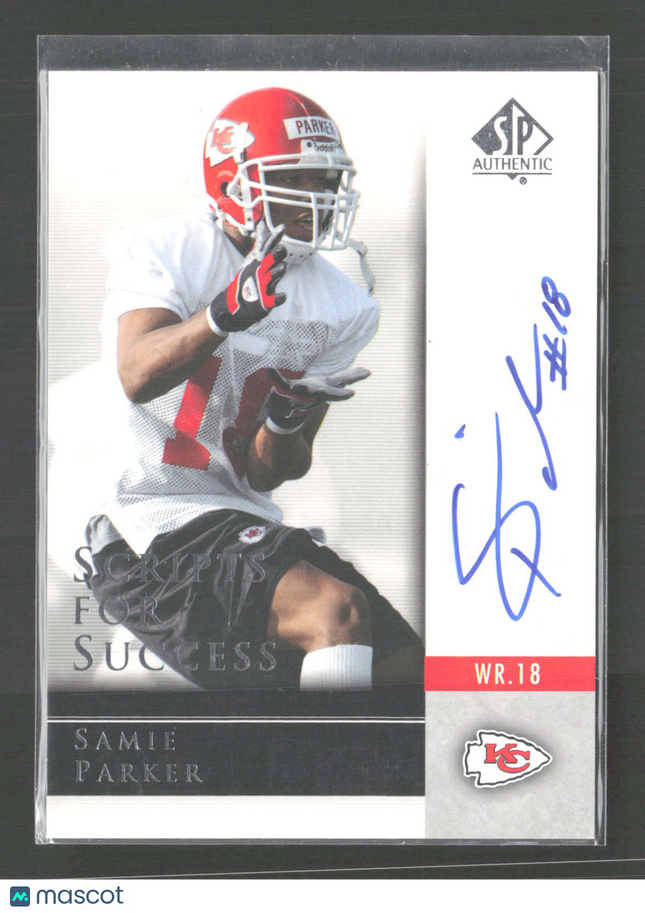 2004 Upper Deck SP Authentic Scripts for Success Samie Parker #SS-SP Auto