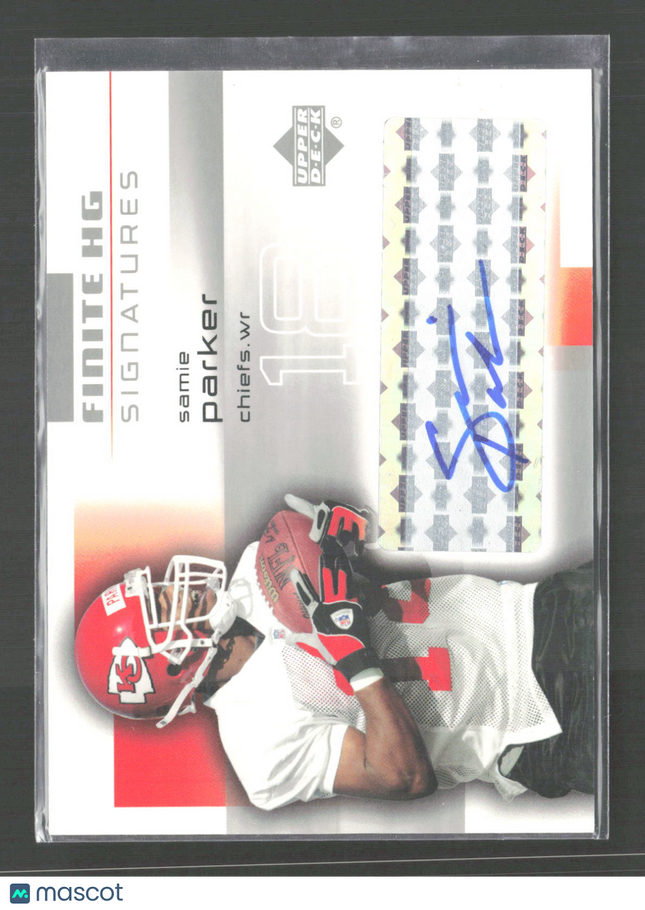 2004 Upper Deck Finite HG Signatures Samie Parker #FS-SP Auto