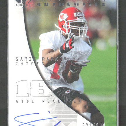 2004 Upper Deck SP Authentic Rookie Authentics Samie Parker #162 221/990 Auto
