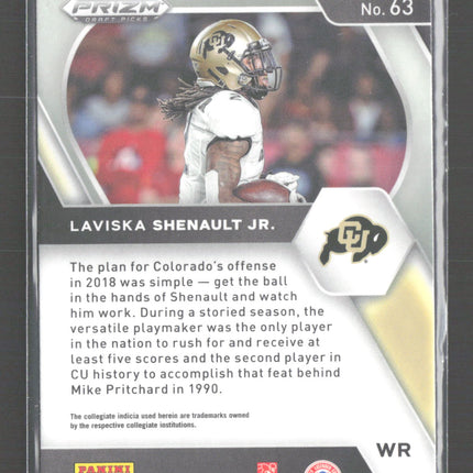 2021 Panini Prizm Draft Picks Laviska Shenault Jr. #63 Silver