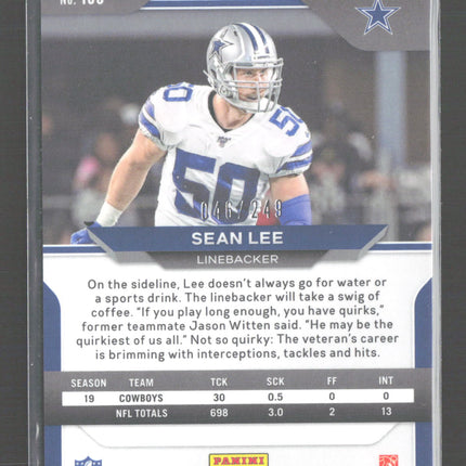 2020 Panini Prizm Sean Lee #156 Orange /249