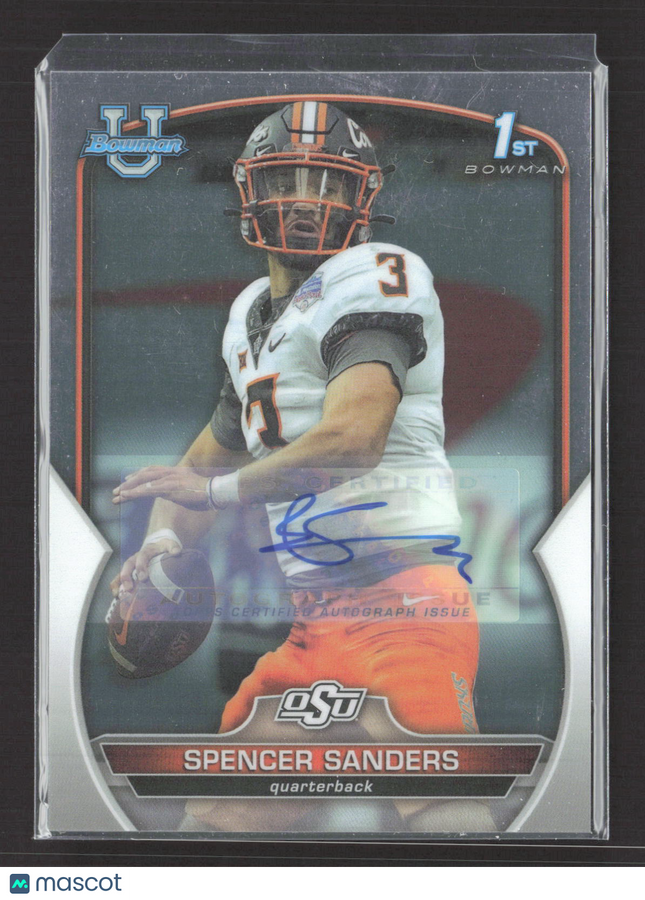 2022 Bowman University Spencer Sanders #81 1st Bowman Auto