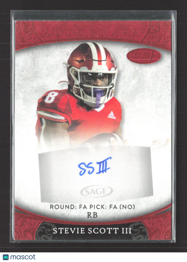 2021 SAGE Aspire Football Stevie Scott III #ASP-107 Auto