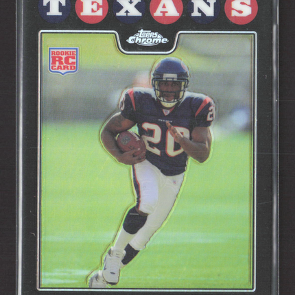 2008 Topps Chrome Steve Slaton #TC190 Refractor RC