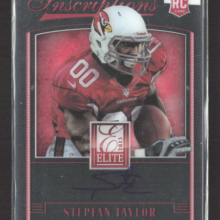 2013 Panini Elite Rookie Inscriptions Stepfan Taylor #34 RC Auto
