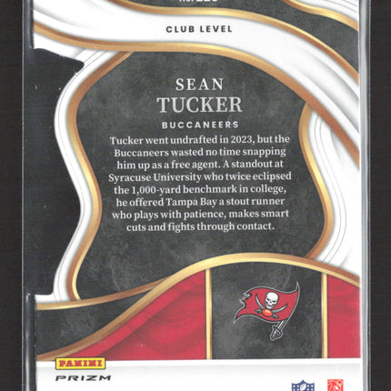 2023 Panini Select Prizm Sean Tucker #220 Club Level RC