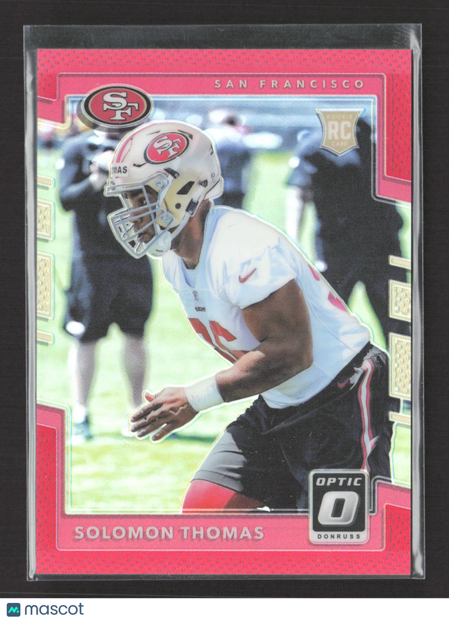2017 Panini Donruss Optic Prizm Solomon Thomas #116 Red RC 48/99