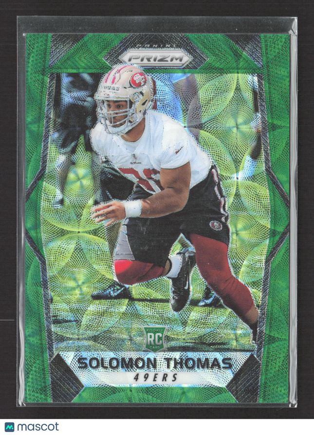 2017 Panini Prizm Solomon Thomas #252 Green Scope RC /99