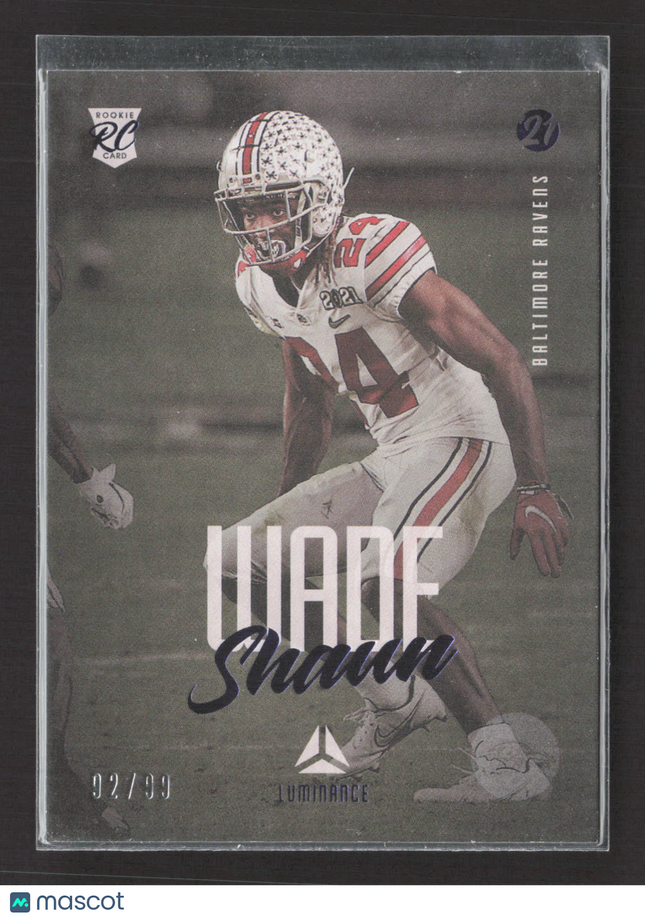 2021 Panini Luminance Football Shaun Wade #109 RC 02/99