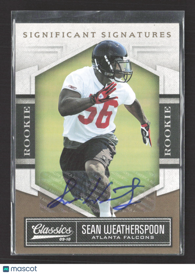 2010 Panini Classics Significant Signatures Sean Weatherspoon #189 256/499 Auto