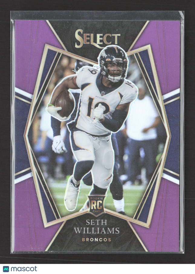 2022 Panini Select Prizm Premier Level Seth Williams #198 Purple RC 53/75