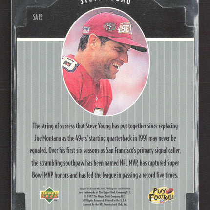 1997 Upper Deck Star Attractions Steve Young #SA15