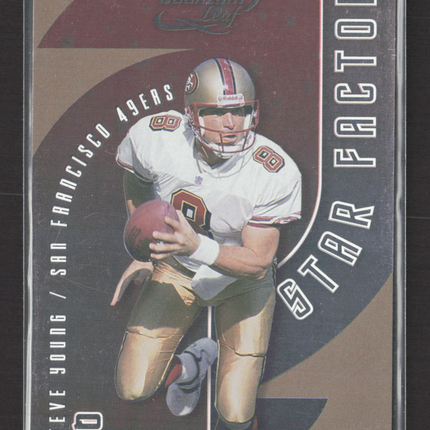 2001 Leaf Quantum Star Factor Steve Young #SF-12 0675/2000