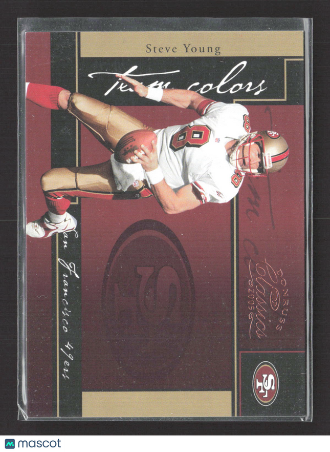 2005 Donruss Classics Team Colors Steve Young #TC-15 0632/1000