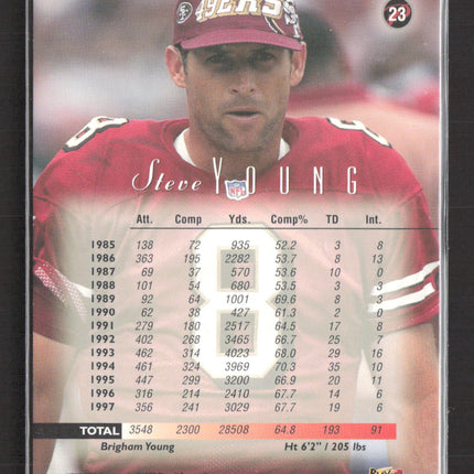 1998 Playoff Prestige Steve Young #23