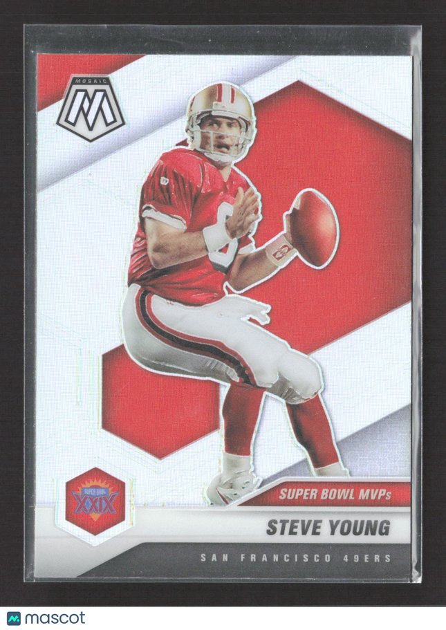 2021 Panini Mosaic Prizm Steve Young #299 Silver
