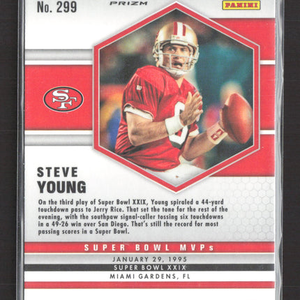 2021 Panini Mosaic Prizm Steve Young #299 Silver