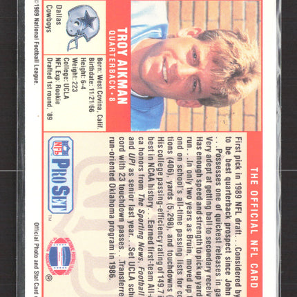 1989 Pro Set Troy Aikman #490