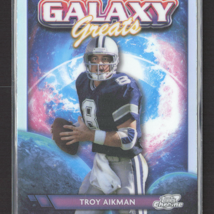 2024 Topps Chrome Galaxy Greats Troy Aikman #GG-3