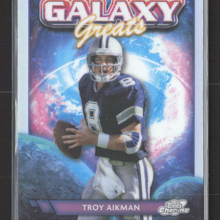 2024 Topps Chrome Galaxy Greats Troy Aikman #GG-3