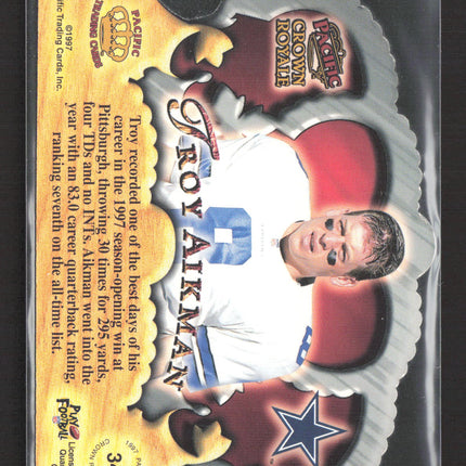 1997 Pacific Crown Royale Troy Aikman #34