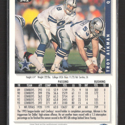 1994 Upper Deck Collector's Choice Troy Aikman #342